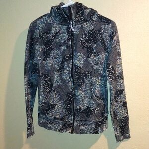 Rare Lululemon Scuba Hoodie Patchwork Pattern Floral Cotton Alpine Thumb…